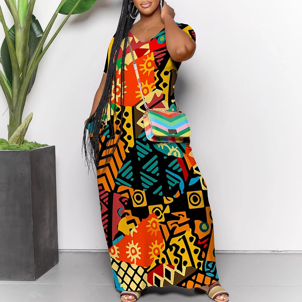 大型 NEW ETHNIC Seidea Print Design 大型 NEW ETHNIC Seidea Print Design Multicolor printed dress
